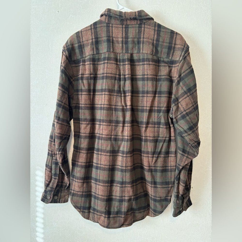 Wolverine | Brown and Green Plaid Casual Shirt | Size Medium - Picture 6 of 6